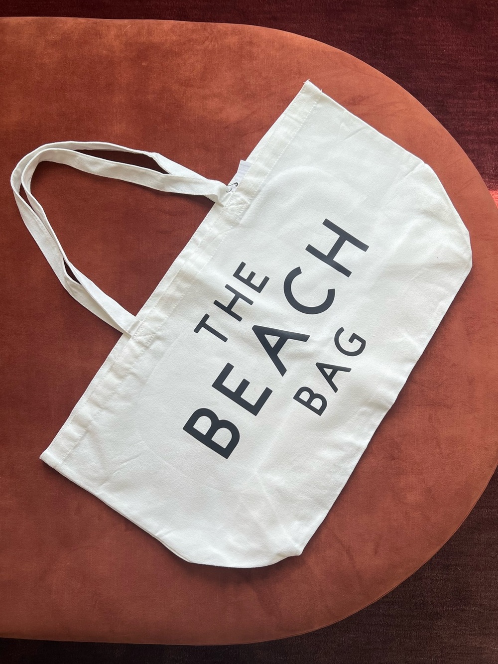 Large White Canvas Beach Tote